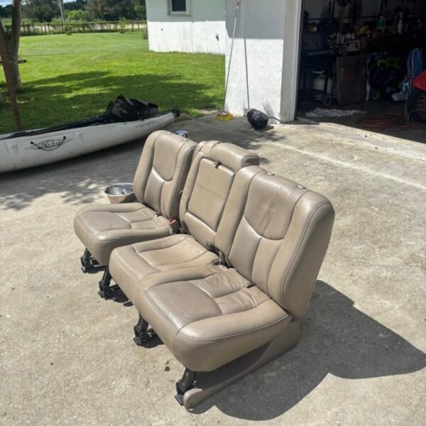 Chevy Silverado peanut butter rear seats leather