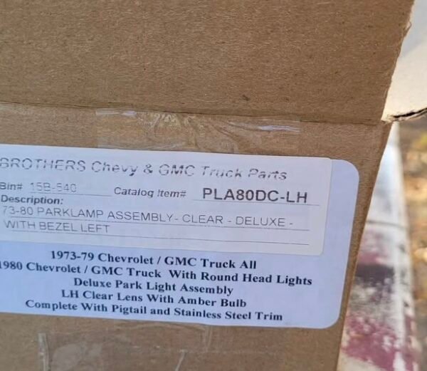 Squarebody C10 Chevy New Front Park Light/turn Signals And Used Headlight...