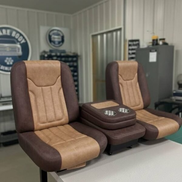 Matching bucket seats and door panels