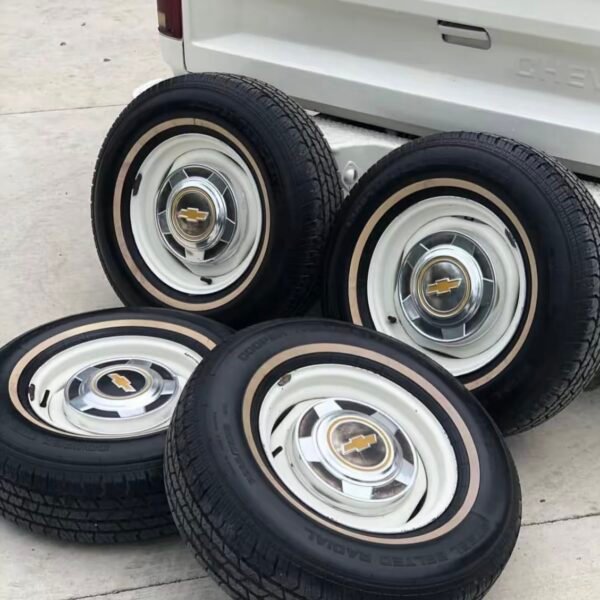 Original c10 wheels and hub caps.