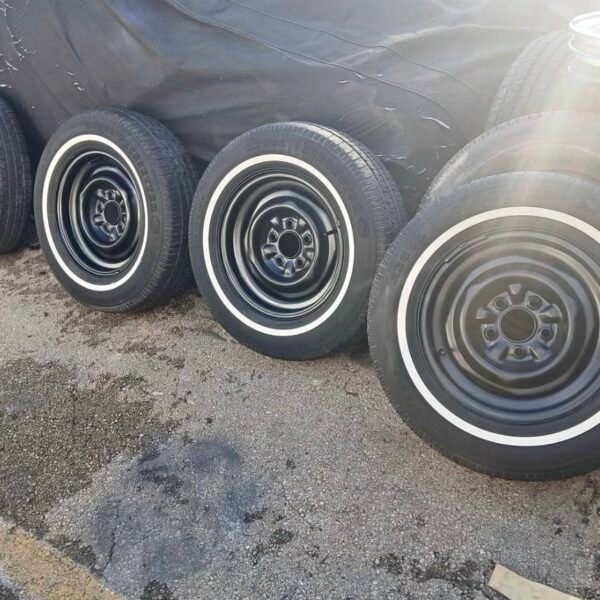 Chevy Hot Rod Rims 5x4.75 ... 15
Steelies Whitewall Gasser Rat Rod I...