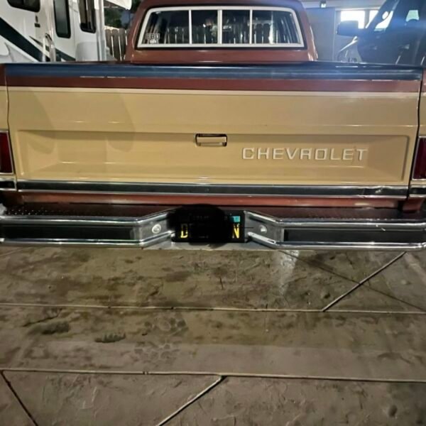 Squarebody diamond plate chrome step bumper with mounting brackets